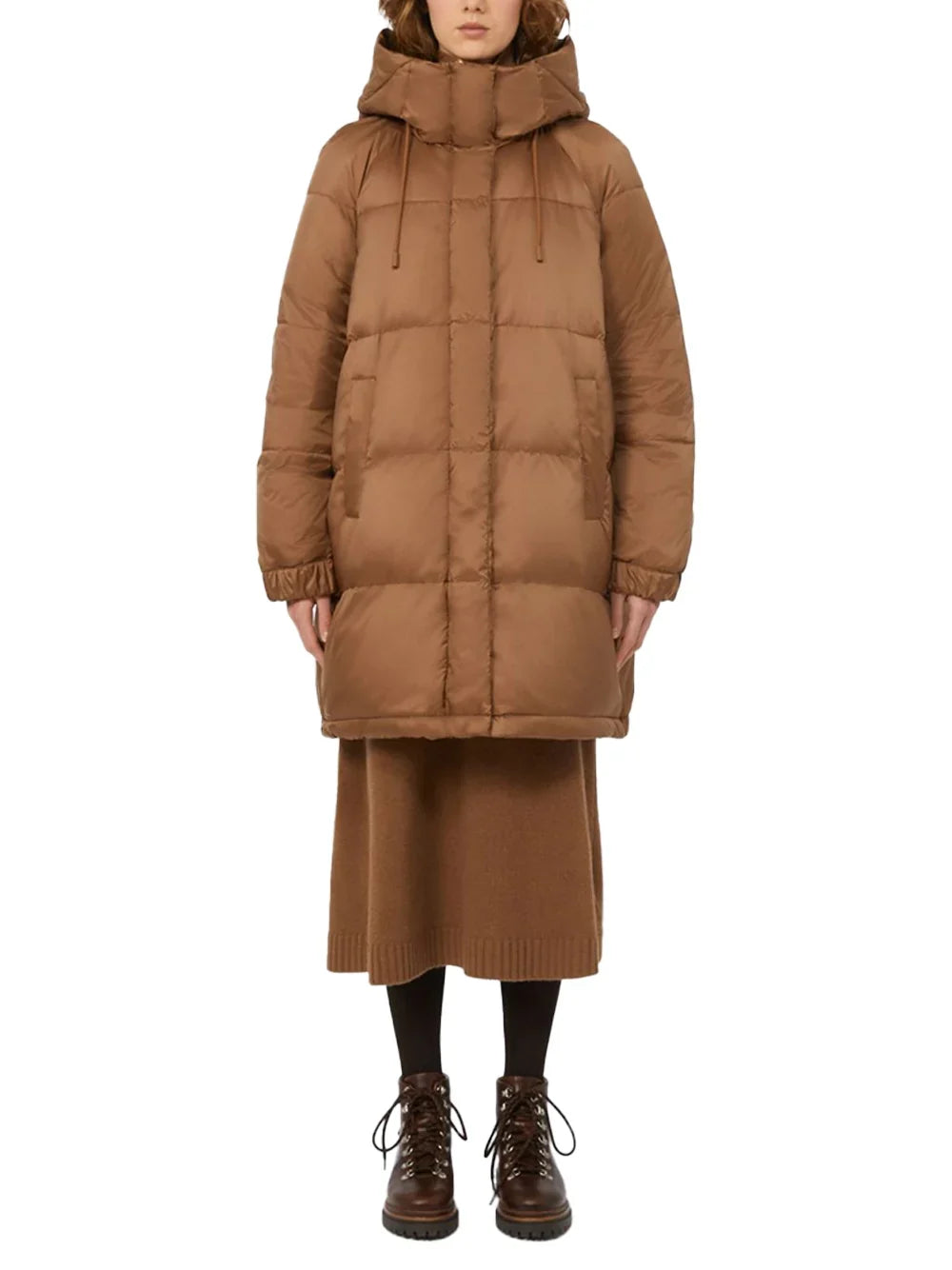 Weekend Max Mara Reversible Parka Down Jacket — Beige