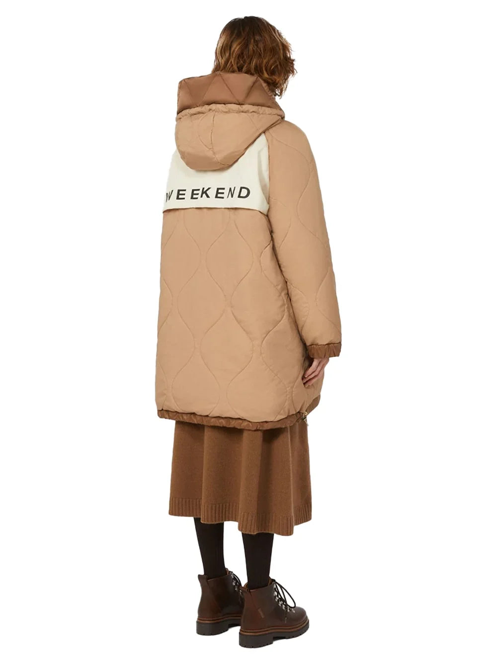 Weekend Max Mara Reversible Parka Down Jacket — Beige