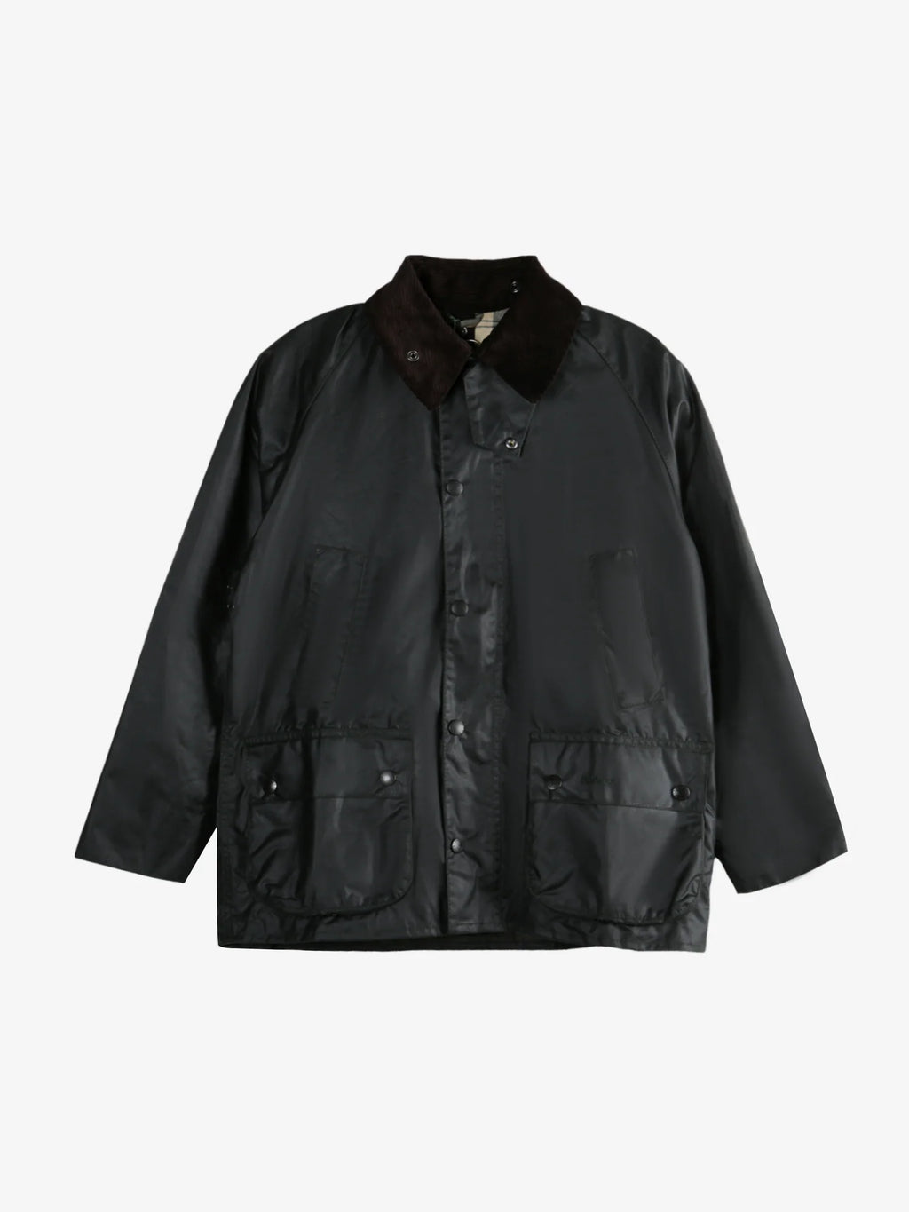 Barbour Men Classic Bedale Wax Jacket Black, Relaxed Fit Weatherproof Country Outerwear