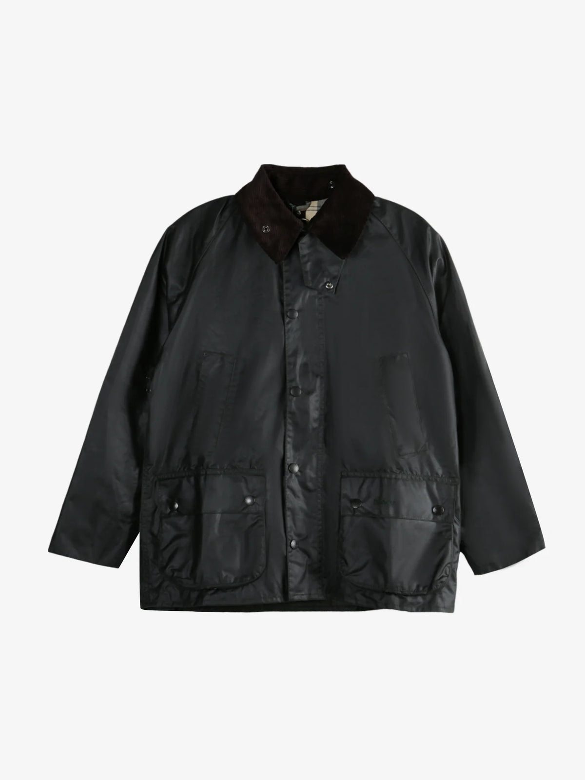Barbour Men Classic Bedale Wax Jacket Black, Relaxed Fit Weatherproof Country Outerwear