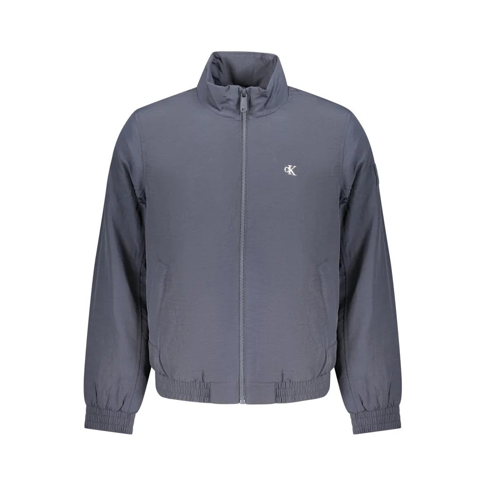 Calvin Klein Water-Repellent Polyamide Jacket — Blue