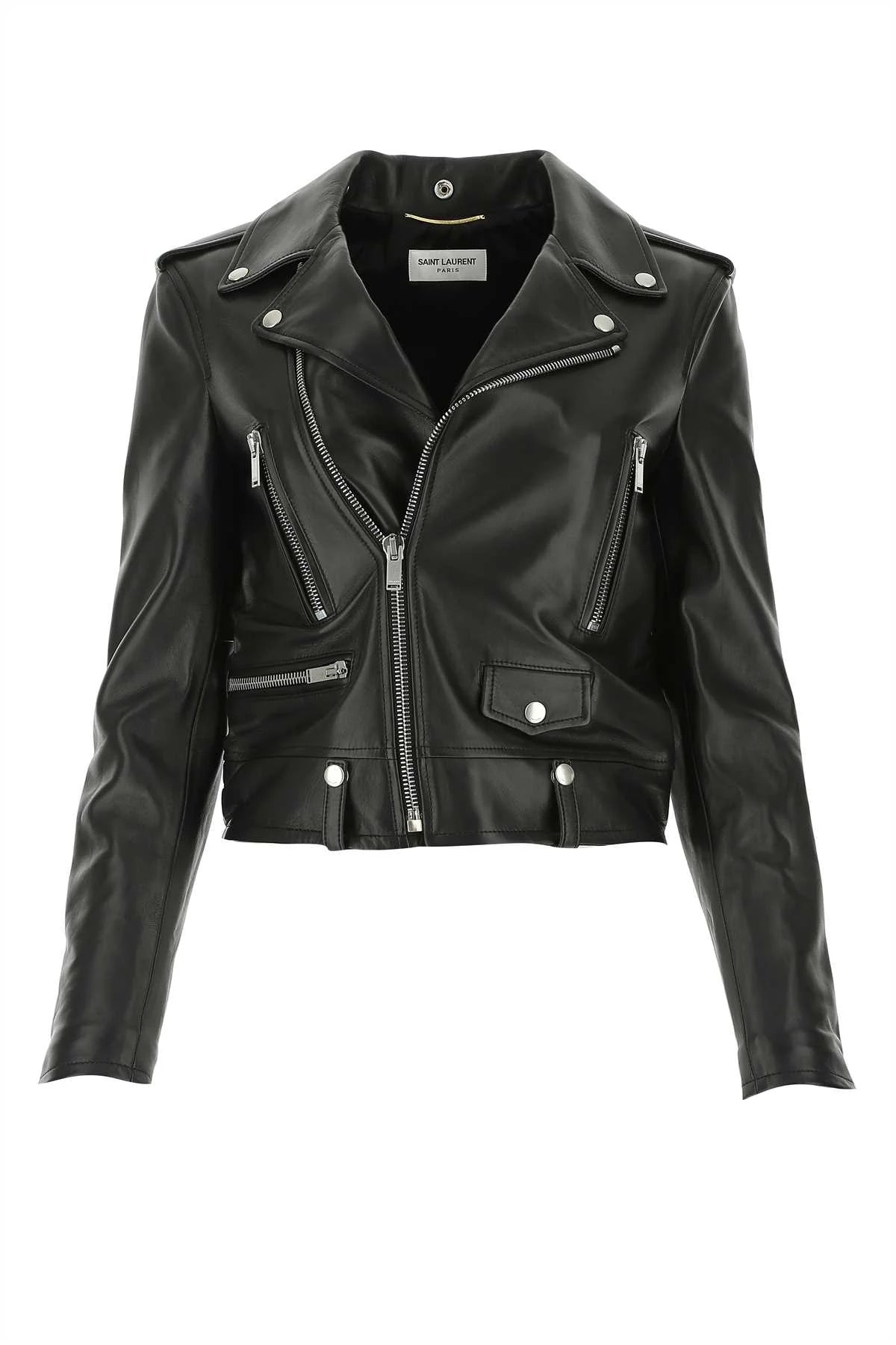 Saint Laurent Nappa Leather Jacket — Black