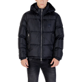 Armani Exchange Quilted Polyamide Down Jacket — Black