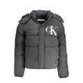 Calvin Klein Recycled Nylon Logo Puffer Jacket — Black