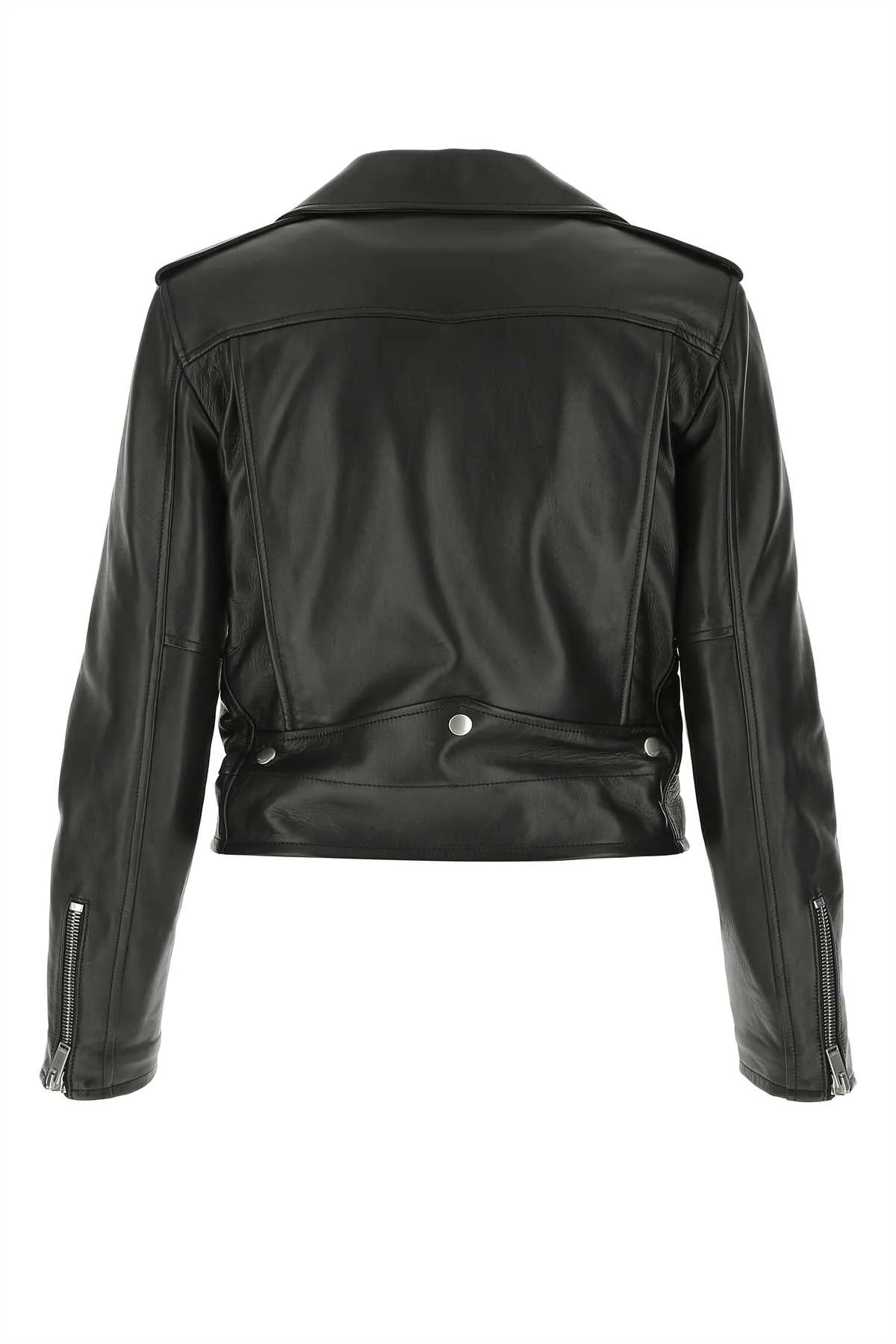 Saint Laurent Nappa Leather Jacket — Black