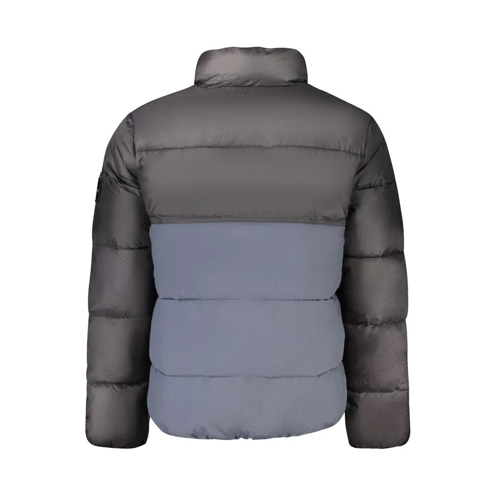 Calvin Klein Colorblock Puffer Down Jacket — Blue
