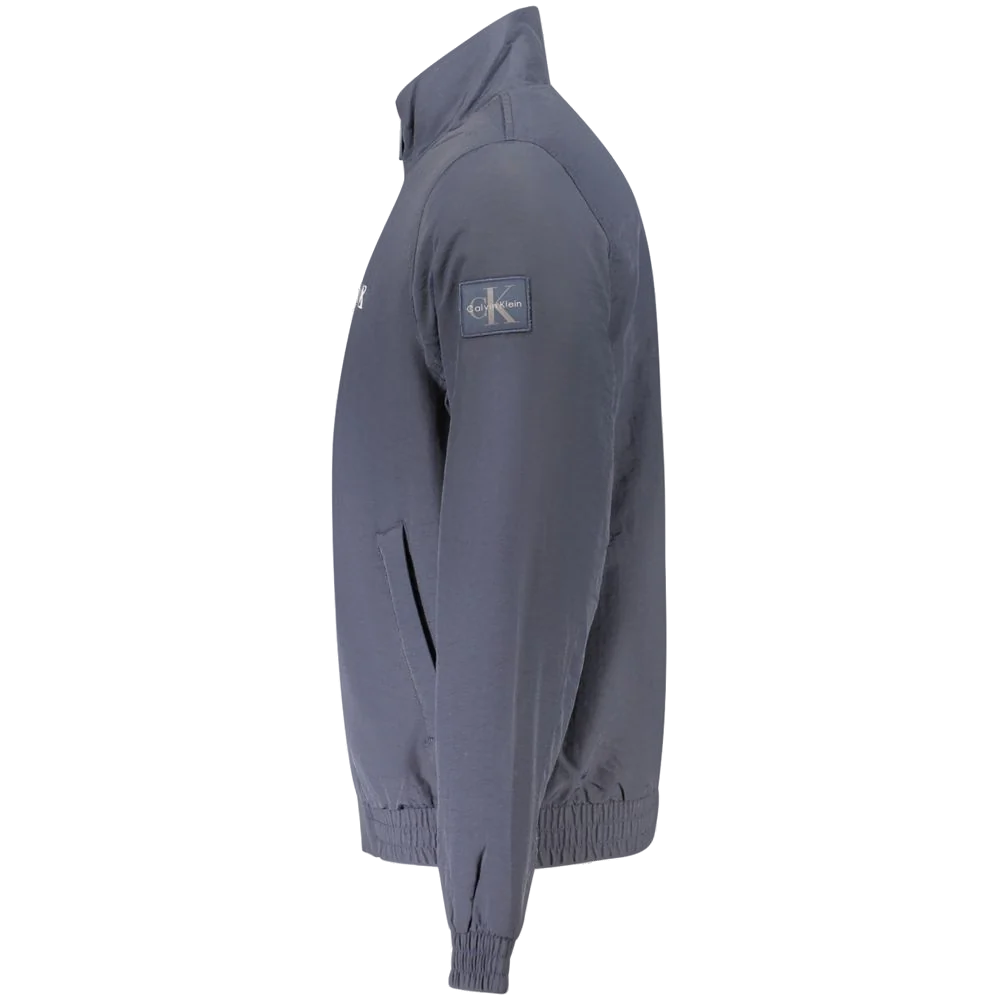 Calvin Klein Water-Repellent Polyamide Jacket — Blue