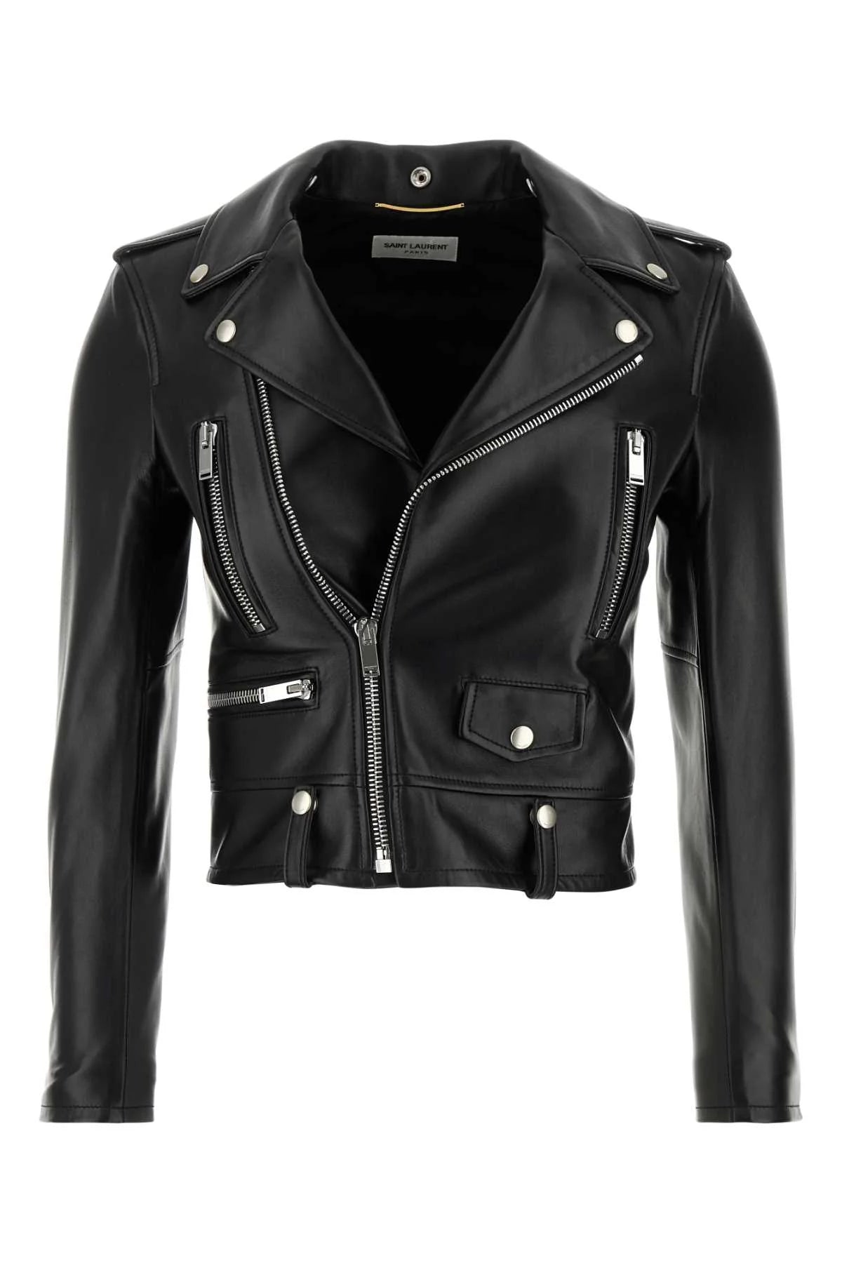 Saint Laurent Nappa Leather Jacket — Black