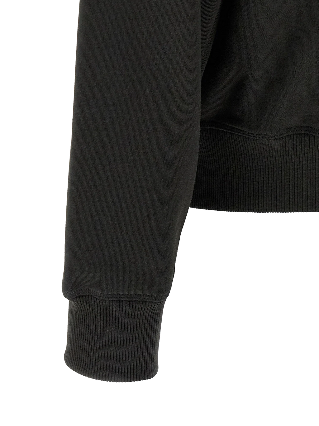 Diesel Logo-Embroidered Cotton Sweatshirt — Black