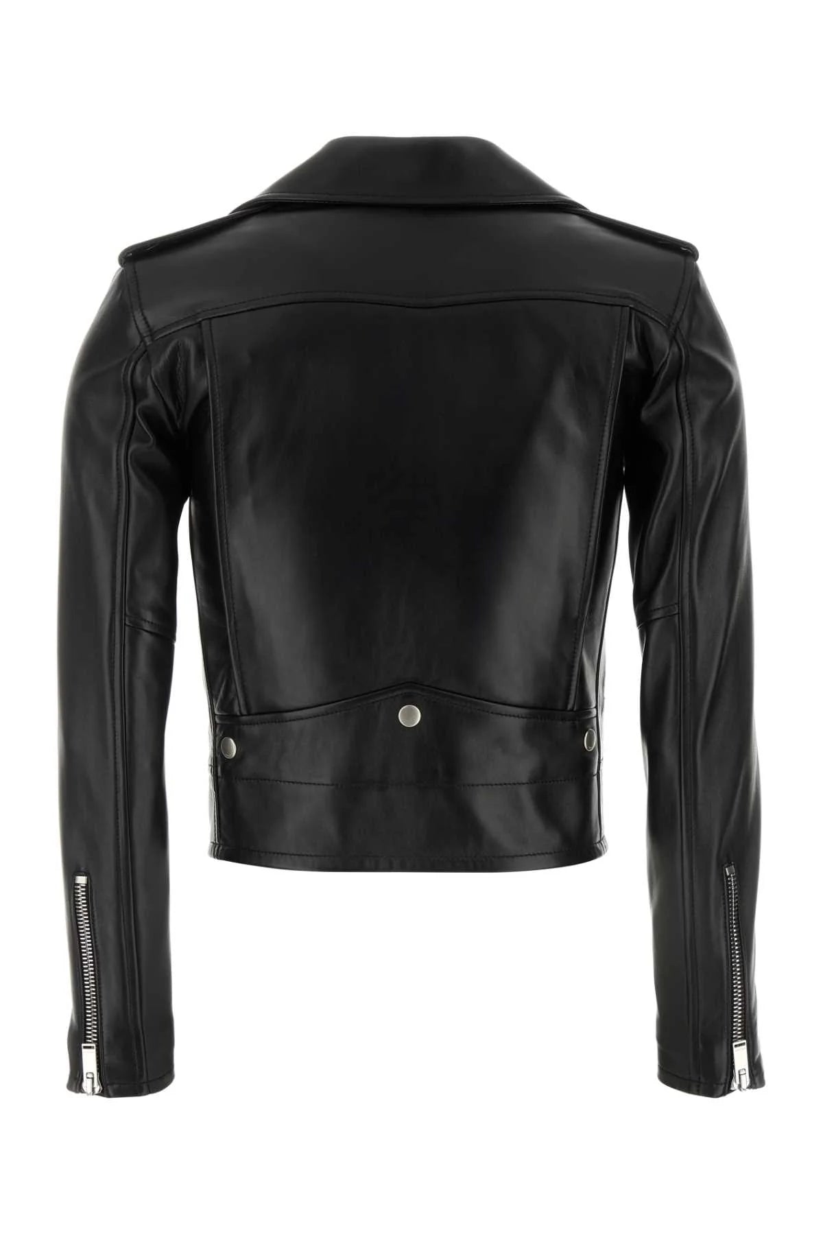 Saint Laurent Nappa Leather Jacket — Black